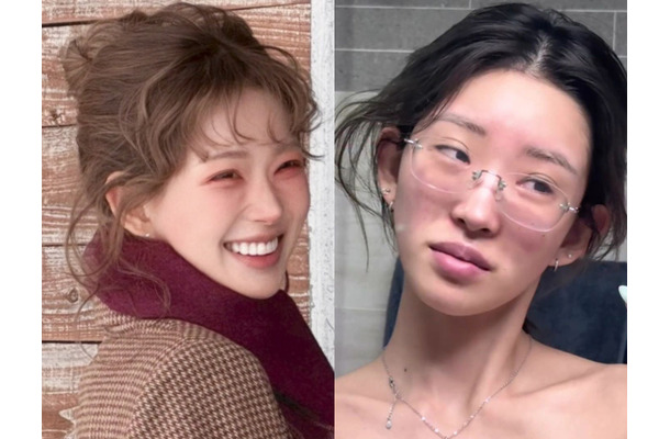 元巨人投手の父を持つ韓国インフルエンサー、衝撃のすっぴんを公開…過去に整形中の顔も披露