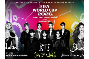 BTS、史上初となるワールドカップ決勝のハーフタイムショー出演が決定　マドンナらとヘッドライナー 画像