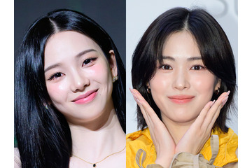 系統の違う美女の2SHOTにK-POPファン歓喜！“親友”aespa・カリナ＆ITZY・リュジンの写真が話題 画像