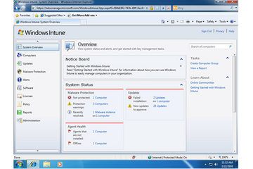 米マイクロソフト、クラウド型PC管理サービス「Windows Intune」のベータ版 画像