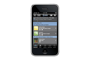 SAS、iPhoneやBlackBerryなどスマートフォンをビジネス活用する「SAS Mobile」を発表 画像