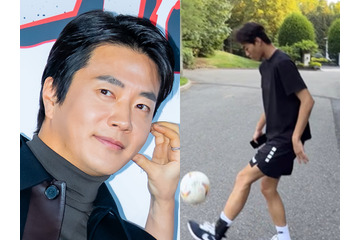 “逆ナン”も納得？俳優クォン・サンウの高校生息子、父親と散歩中のイケメンぶりに視線釘付け 画像