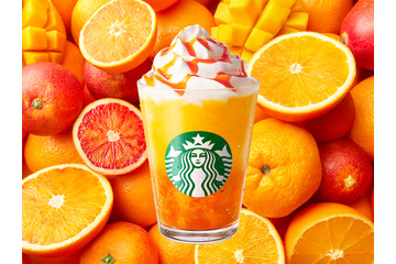 スターバックス、オレンジ＆マンゴーの新作フラペチーノを22日より発売！ 画像