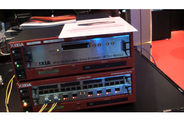 【Interop 2010(Vol.5):動画】イクシア、千葉県幕張と大手町間で100Gbpsネットワークを検証 画像