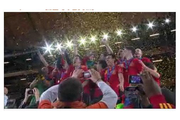 W杯スペインが延長でオランダ破って初戴冠~イニエスタの決勝ゴールを 画像