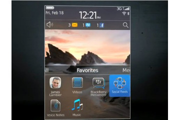 RIM、BlackBerryの新OS「BlackBerry 6」の動画を公開 画像