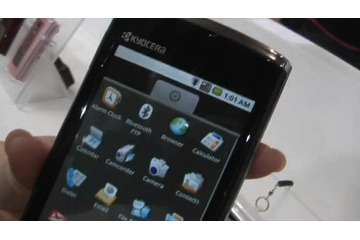 【Wireless Japan 2010(Vol.19):動画】京セラから初のAndroid搭載スマートフォン「Zio」 画像