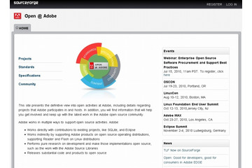 アドビ、SourceForge上にオープンソースプロジェクトポータル「Open@Adobe」を開設 画像