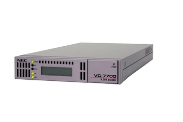 NEC、映像圧縮時の遅延を業界最小クラスに抑えたデジタル映像圧縮・伝送装置「VC-7700」を発売 画像