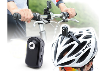 ハンドル取り付け可能、超小型の自転車用デジタルビデオカメラ 画像