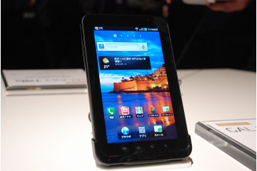 NTTドコモ、Android 2.2搭載タブレット「GALAXY Tab」を発表!11月末に登場予定! 画像