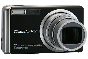 リコー、手ブレ補正搭載コンパクトデジカメ「Caplio R3」のブラックモデル 画像