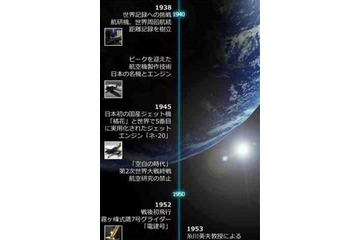 3D「はやぶさ」ショット搭載の無料iPhoneアプリ「空と宇宙展」 画像