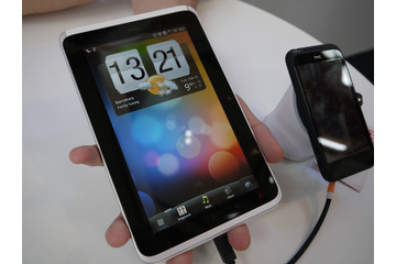 【MWC 2011（Vol.29）：動画】HTC初のタブレット端末「Flyer」……付属ペンを用いたデモなど 画像