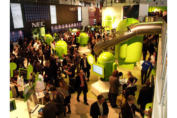 【MWC 2011(Vol.44)】初出展のGoogleブースが大盛況……Android 3.0端末登場で増す存在感 画像
