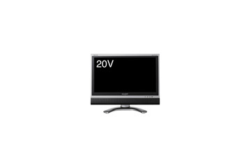 シャープ、実売14万円前後で地デジチューナー搭載の20V型ハイビジョン液晶テレビ 画像