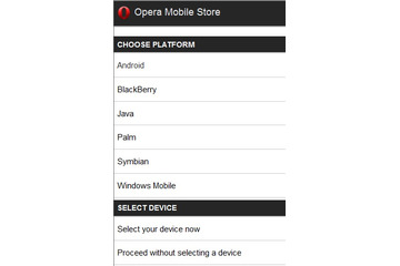 Opera、モバイルアプリストア「Opera Mobile Store」を開設 画像