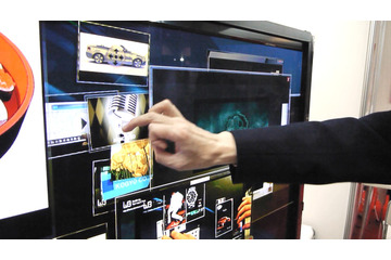 【FINETECH JAPAN 2011(Vol.5)】108インチまでの大型ディスプレイでタッチ操作が可能に……マルチタッチ・メディアボード 画像