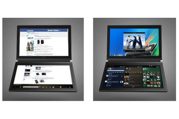 エイサー、14型タッチ液晶を2画面搭載した“touchbook”……ICONIA-F54E 画像