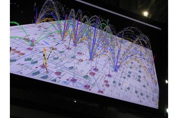 【Interop Tokyo 2011(Vol.22):動画】NICT、対サイバー攻撃用アラートシステムやネットワーク可視化ツールをデモ 画像