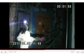 【地震】東電、9日実施の3号機建屋内の線量調査の映像を公開 画像