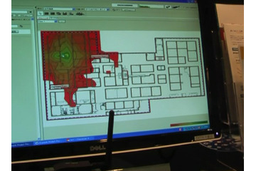 【WTP2011（Vol.13）】電波の到達状況を図面上に解析表示！ディアイティが無線LAN環境調査ツール 画像