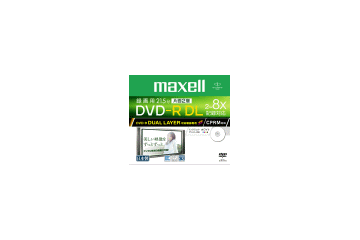 日立マクセル、世界初の8倍速記録に対応した録画用CPRM対応DVD-R DLを6/8に発売 画像