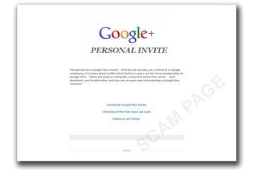 「Google+」の招待状を装った詐欺サイトを確認……トレンドマイクロ 画像