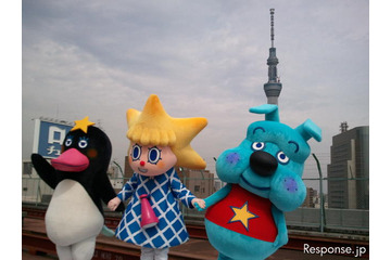【フォトレポート】スコブルブル&テッペンペン……好対照なコンビが東京スカイツリーの新キャラに 画像