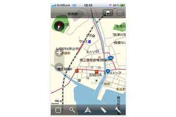 インクリメントP、iPhone向けアプリ「MapFan for iPhone東北特別版」無償公開 画像