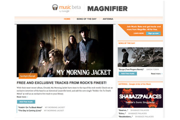 Google、音楽情報サイト「Magnifier」の立ち上げを発表 画像