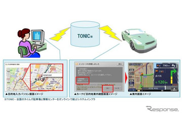 カーシェア予約時にカーナビも設定、タイムズ24がサービス開始 画像