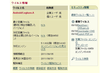 マカフィー、彼氏追跡アプリ「カレログ」を“ウイルス”と判断? 画像