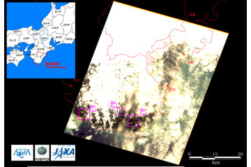 JAXA、衛星データから台風12号の豪雨被害を解析 画像