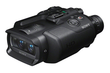 【CEATEC 2011(Vol.7):動画】ソニーブースは、2D/3D撮影のデジタル双眼鏡が人気 画像