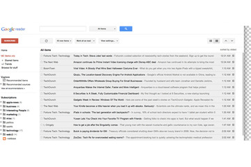 Google Readerがデザインリニューアル、Google＋との連携機能も  画像