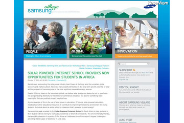 サムスン、太陽光発電によるコンテナ教室を南アフリカで運用開始 画像