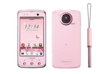 NTTドコモ、女性向けスマートフォン「ARROWS Kiss F-03D」発売 画像