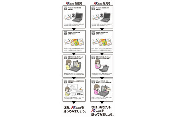 紙の郵便葉書に動画を添付、AR活用の「ARmailサービス」が登場……三浦印刷 画像