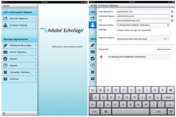 iOSデバイスで電子署名できる「EchoSign」……iOS向けにアドビが配信 画像