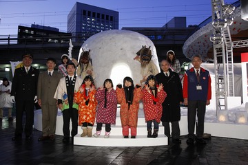 3mの巨大かまくらが有楽町に出前、なまはげも登場！……秋田県観光をPR  画像