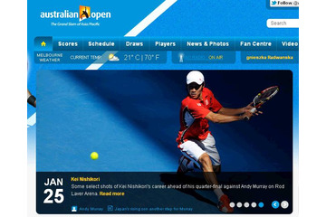 錦織圭出場の全豪オープンテニス準々決勝をNHKが地上波で中継へ 画像