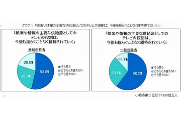 BPO、「テレビ放送の将来」をTV番組制作者666人／視聴者752人にアンケート 画像