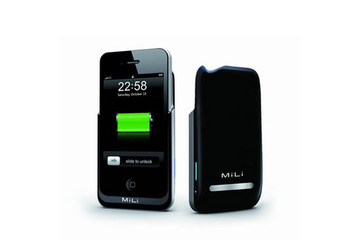 最大約11時間の通話時間延長が可能な充電池を内蔵したiPhone 4S・4用ジャケット 画像