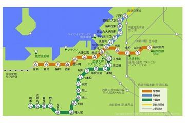 福岡市地下鉄、駅構内で公衆無線LAN「au Wi-Fi SPOT」とWiMAXの提供を開始 画像
