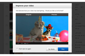 YouTube、ワンクリックで動画の画質を補正する新機能を発表 画像