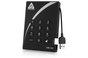 リアルタイムで暗号化を行なうセキュリティポータブルHDDに、USB3.0対応モデル 画像