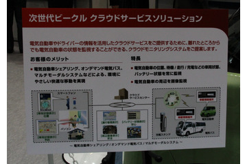 【富士通フォーラム2012】クラウド対応EVがすごい 画像