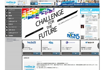 radiko.jp、月間ユーザー数が1,000万人を突破  画像
