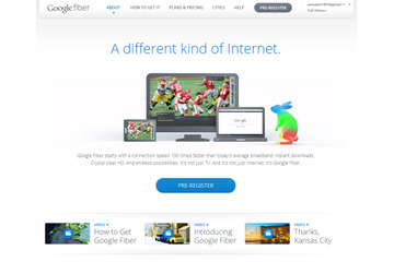 Googleが独自の超高速ネット「Google Fiber」とCATVサービス「Google Fiber TV」を発表 画像